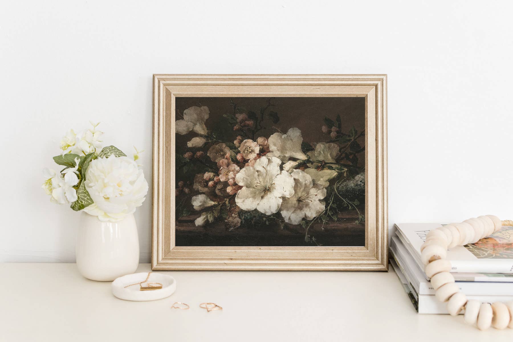 Moody Floral Art Print