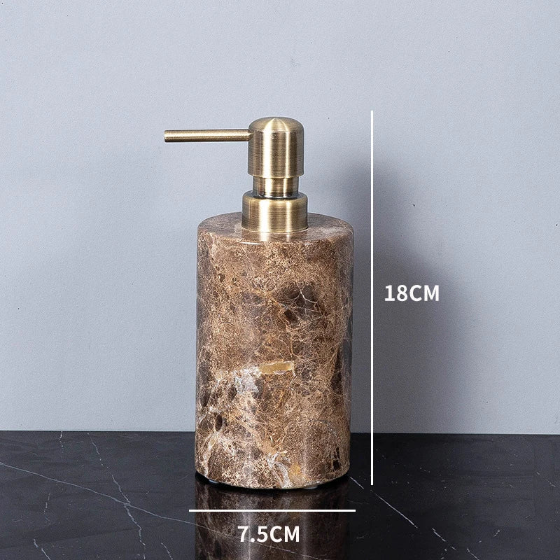 Emperador Dark Marble Bathroom Accessories