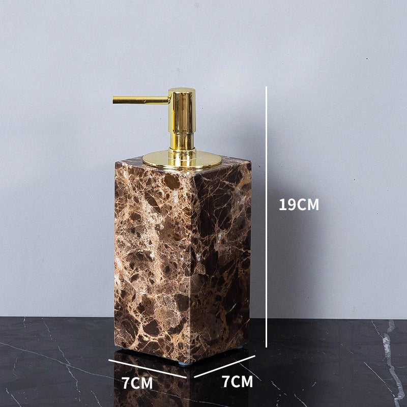 Emperador Dark Marble Bathroom Accessories