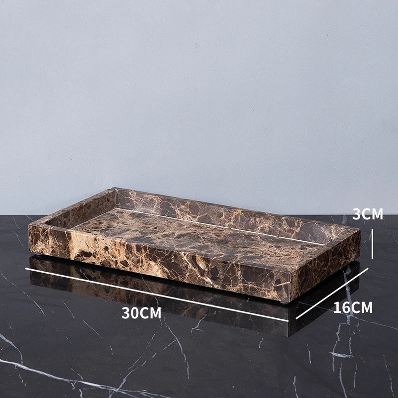 Emperador Dark Marble Bathroom Accessories