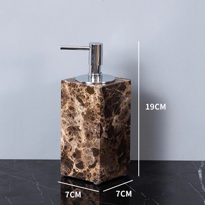 Emperador Dark Marble Bathroom Accessories