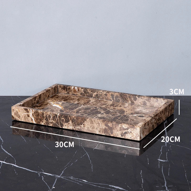 Emperador Dark Marble Bathroom Accessories