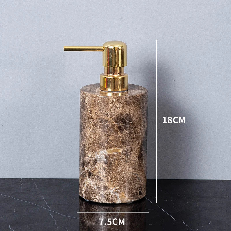 Emperador Dark Marble Bathroom Accessories