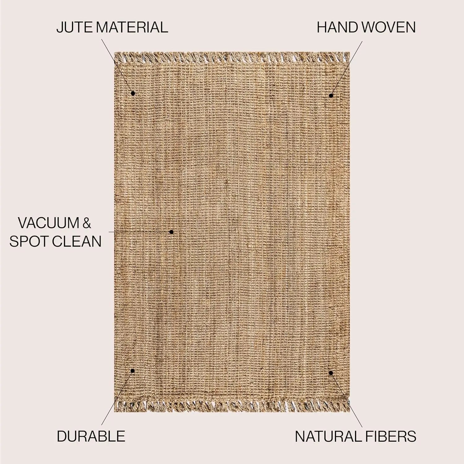 Hand Woven Jute Rug